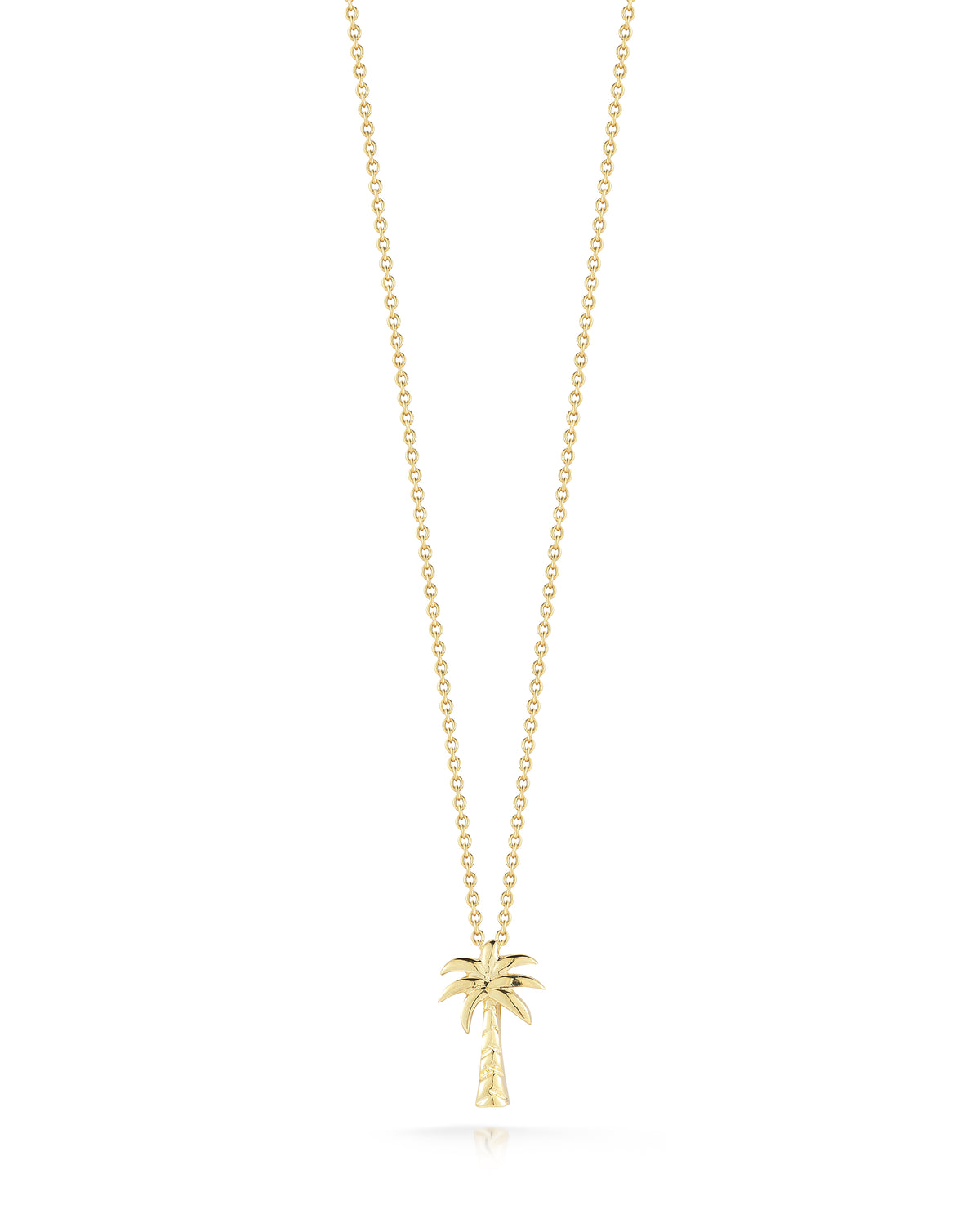 18k Yellow Gold Tiny Treasures Palm Tree Necklace