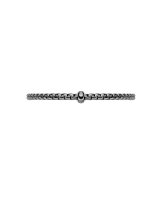 FOPE EKA Flex'it Bracelet with Rhodium Finish and Black Diamond thumbnail