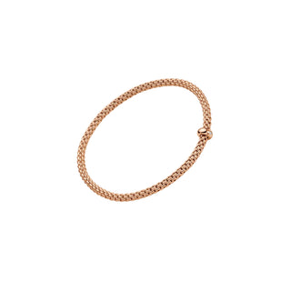 Flexible Bracelet Entirely Made Of 18 Carat Gold with Gold Rondel thumbnail