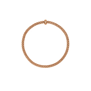 Flexible Bracelet Entirely Made Of 18 Carat Gold with Gold Rondel thumbnail