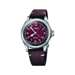Oris x Cervo Volante Big Crown Pointer Date 40 mm - Burgundy thumbnail