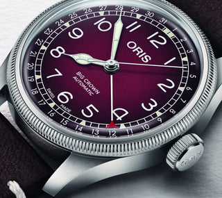 Oris x Cervo Volante Big Crown Pointer Date 40 mm - Burgundy thumbnail