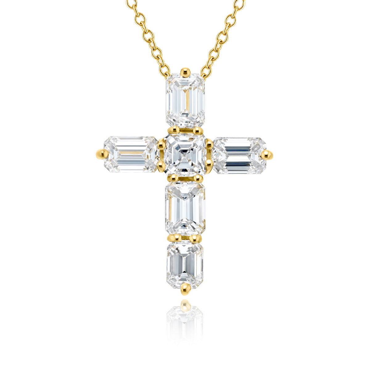 JB Star 18K Yellow Gold Diamond Necklace - 0219/013