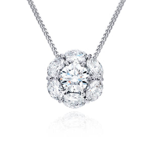 JB Star Platinum Diamond Necklace - 0779/109