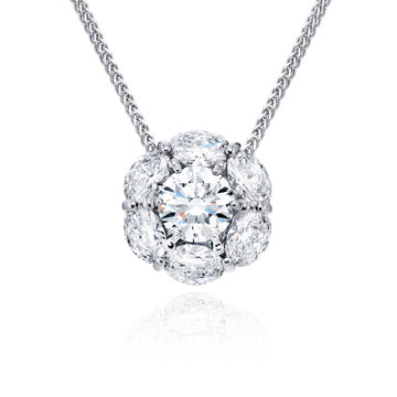 JB Star Platinum Diamond Necklace - 0779/109