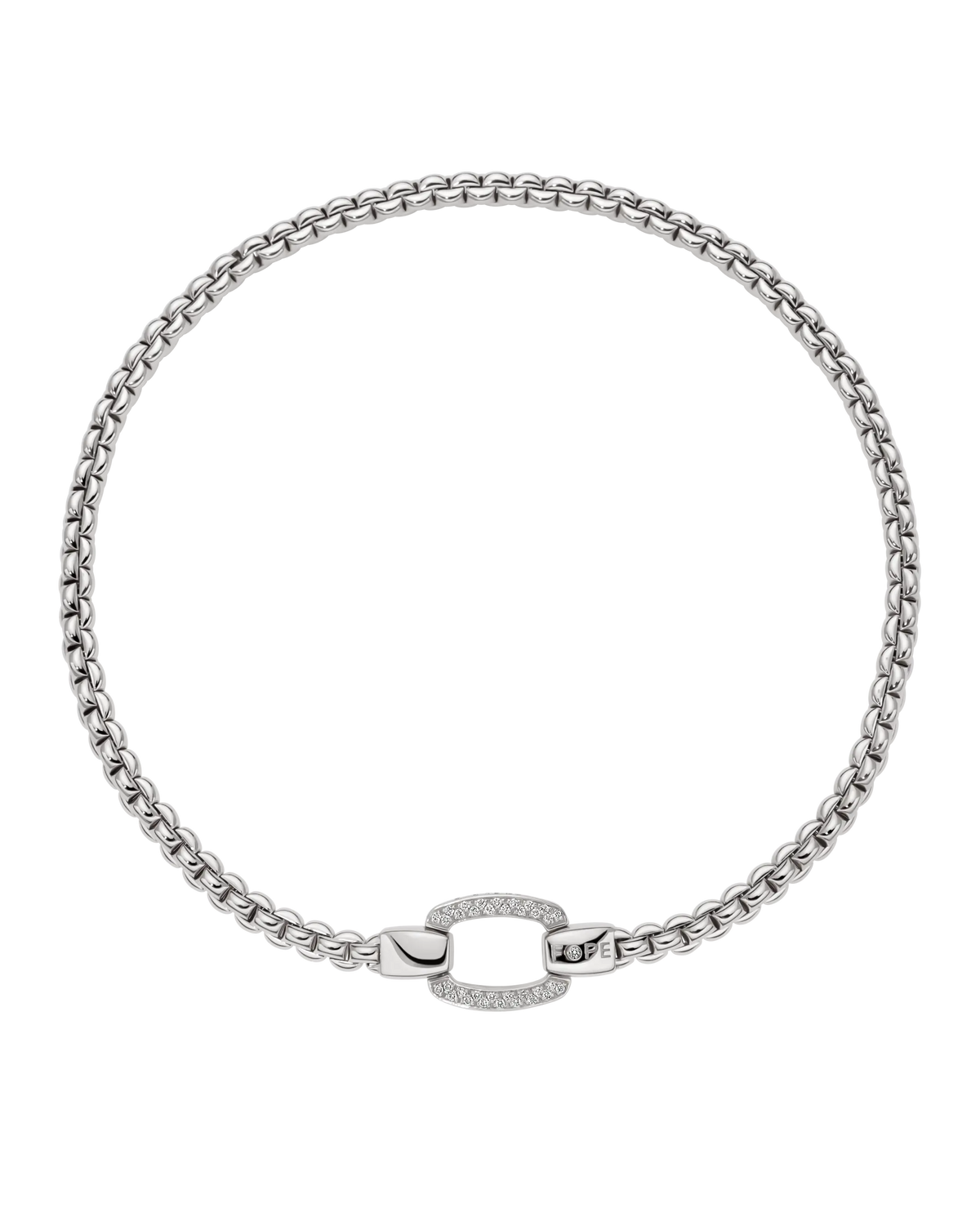 Flex'it necklace with diamond pavé clasp
