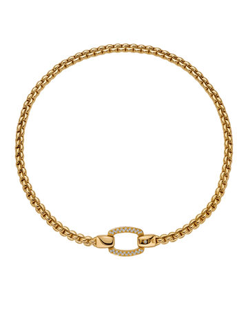 Flex'it necklace with diamond pavé clasp