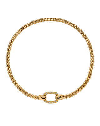 EKA Necklace with Diamonds in 18K Yellow Gold thumbnail