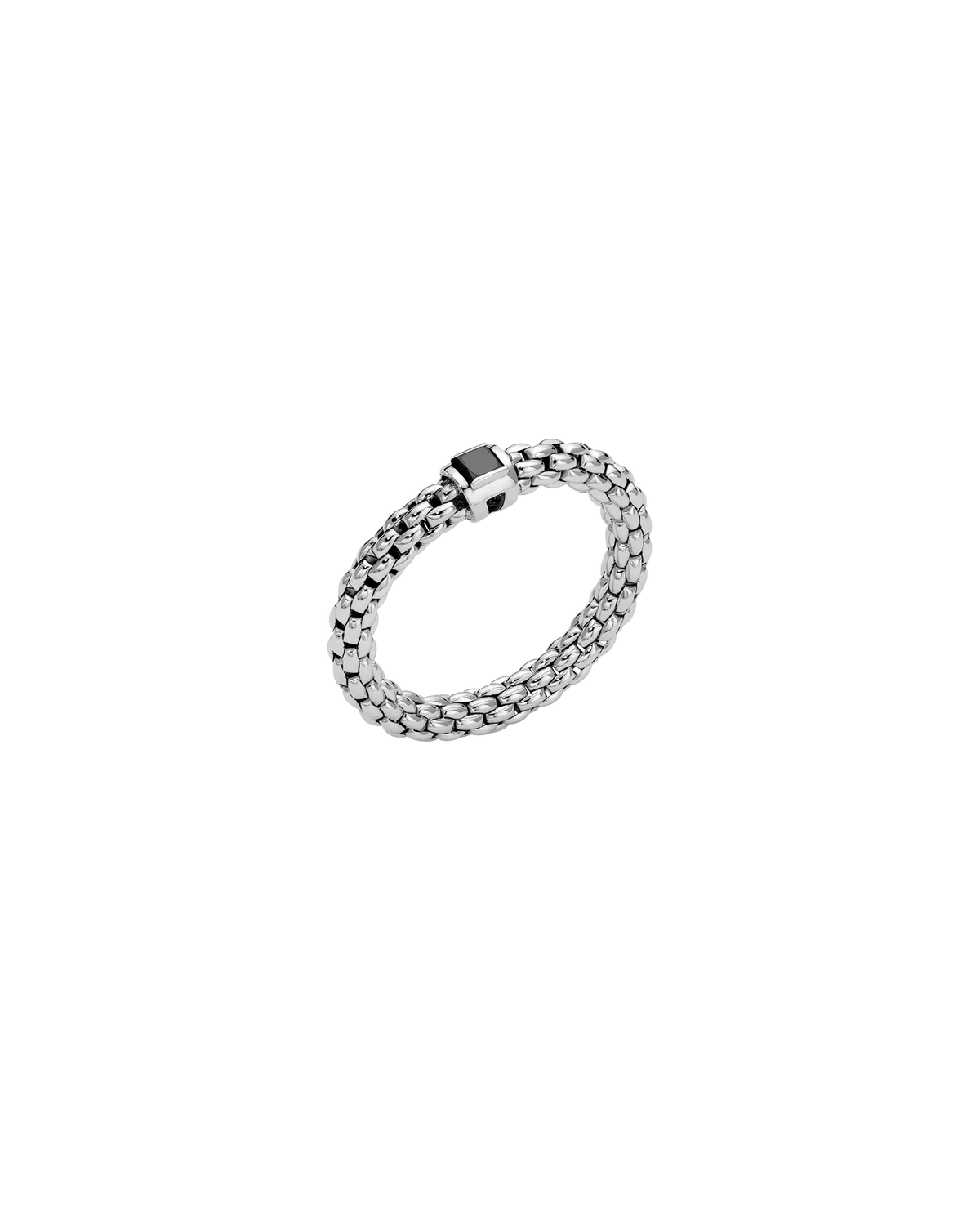 Flex'it ring with a black diamond