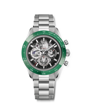 Zenith Chronomaster Sport Skeleton Green Ceramic Bezel - 03.3131.3600/01.M3130