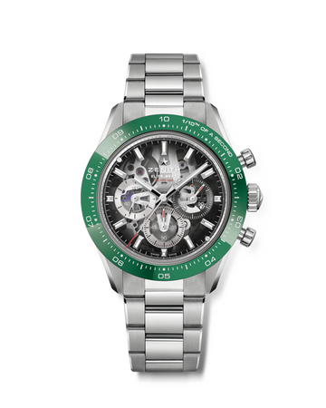 Zenith Chronomaster Sport Skeleton Green Ceramic Bezel - 03.3131.3600/01.M3130
