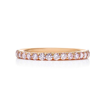 JB Star 18K Pink Gold Diamond Ring - 1080/046