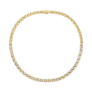 Bezeled Trillion Diamond Choker