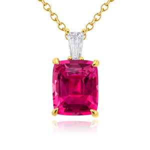 JB Star 18K Yellow Gold Pink Sapphire and Diamond Ring - 1199/120