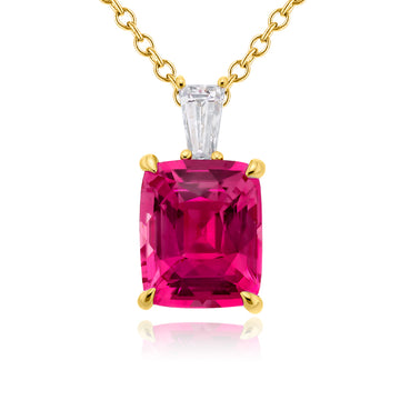 JB Star 18K Yellow Gold Pink Sapphire and Diamond Ring - 1199/120