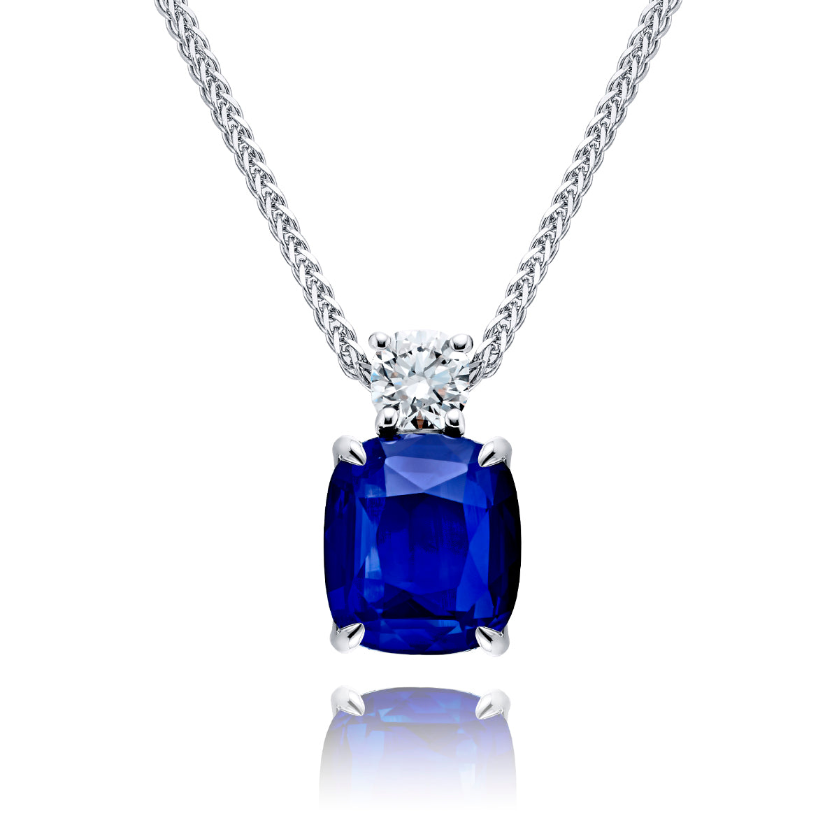 JB Star Platinum Sapphire and Diamond Necklace - 1199/131