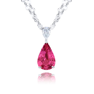 JB Star Platinum Pink Sapphire and Diamond Necklace - 1199/165 thumbnail