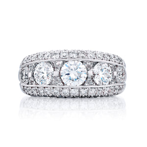 JB Star Platinum Diamond Ring - 1217/030