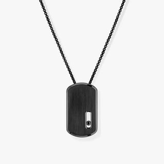 Move Titanium black pendant necklace thumbnail