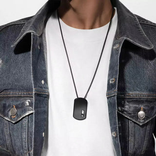 Move Titanium black pendant necklace thumbnail