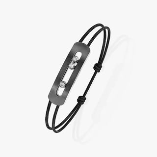 Move Titanium anthracite cord bracelet, large model thumbnail