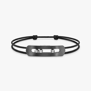 Move Titanium anthracite cord bracelet, large model thumbnail