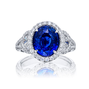 JB Star Platinum Sapphire and Diamond Ring - 1366/022