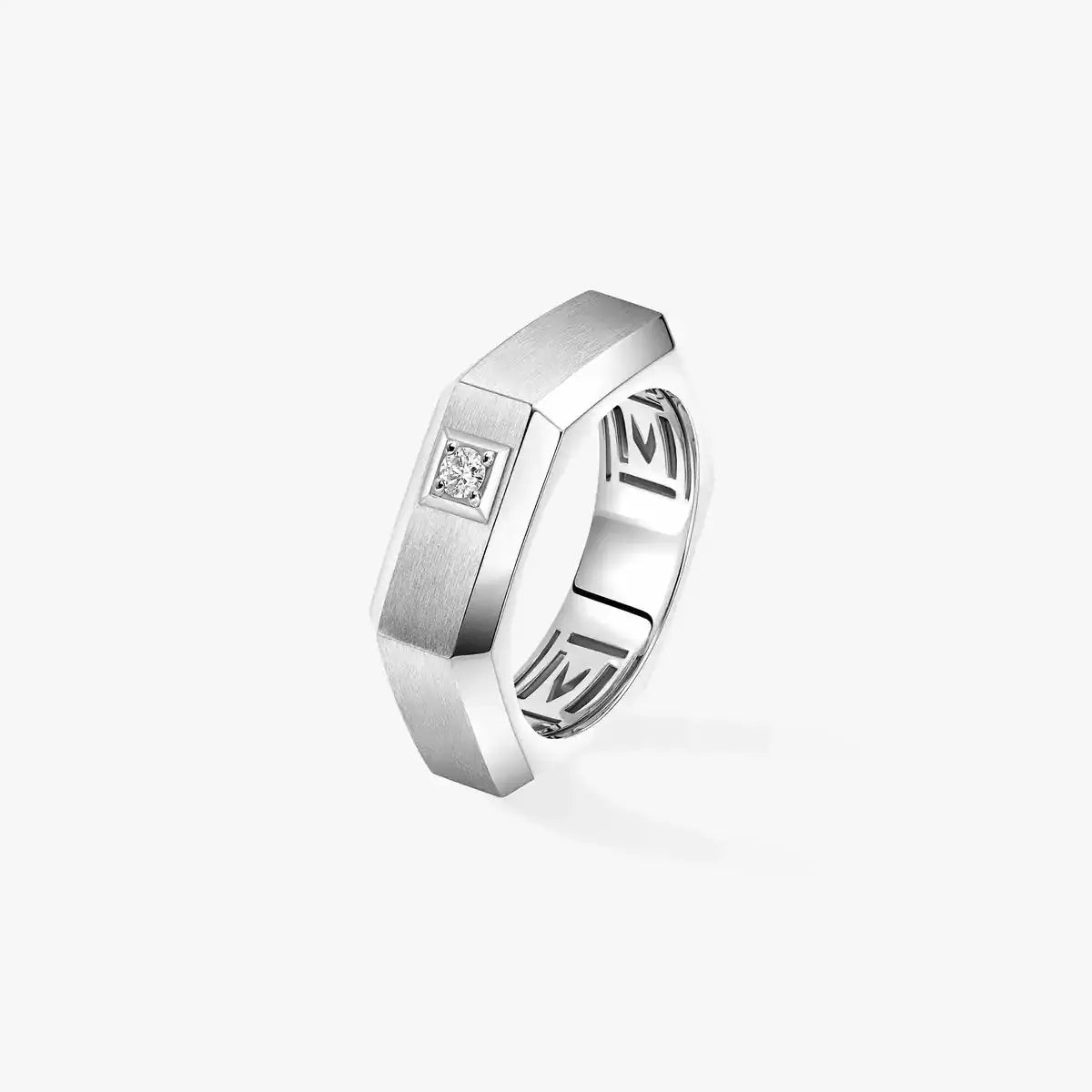 Moderniste brushed ring, medium model Size 53