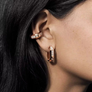 Moderniste single pavÃ© earring, medium model thumbnail