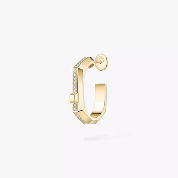 Moderniste single pavÃ© earring, small model