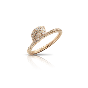 Petit Garden Single Leaf Ring - Rose Gold
