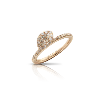 Petit Garden Single Leaf Ring - Rose Gold