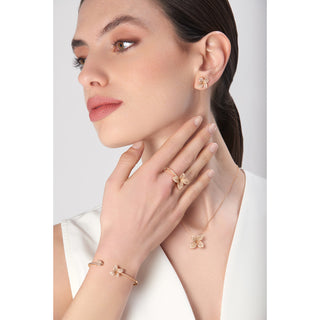 Petit Garden Medium Flower Necklace - Rose Gold thumbnail