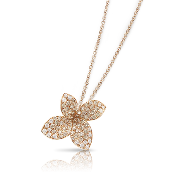Petit Garden Medium Flower Necklace - Rose Gold