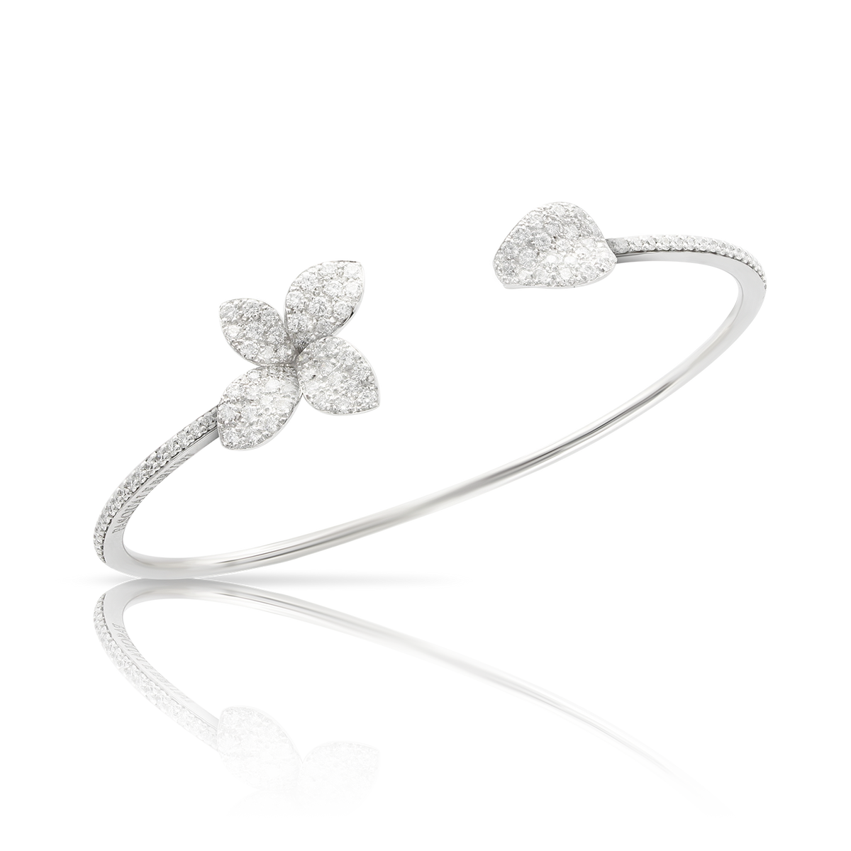 Petit Garden Small Flower Bracelet - White Gold