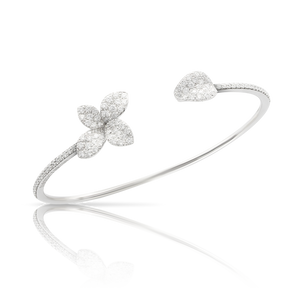 Petit Garden Small Flower Bracelet - White Gold