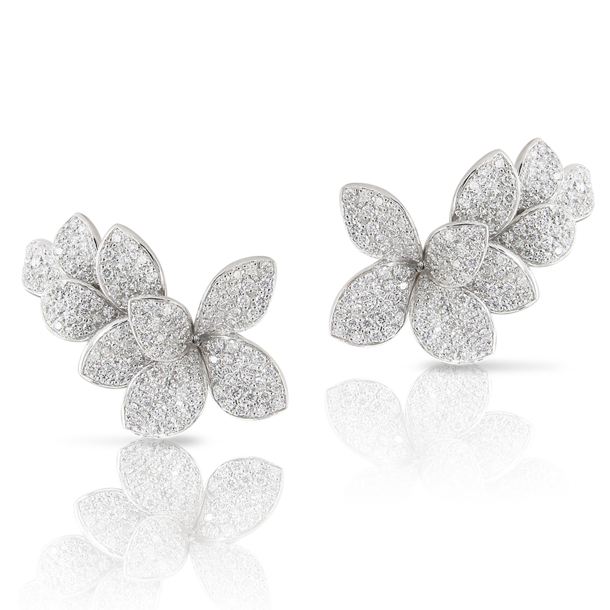Petit Garden Earrings - White Gold
