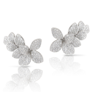 Petit Garden Earrings - White Gold