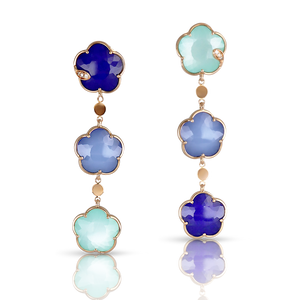 Petit Joli In The Blue Earrings - Rose Gold