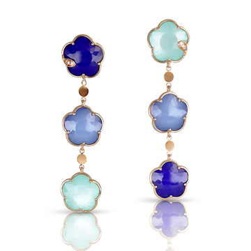 Petit Joli In The Blue Earrings - Rose Gold