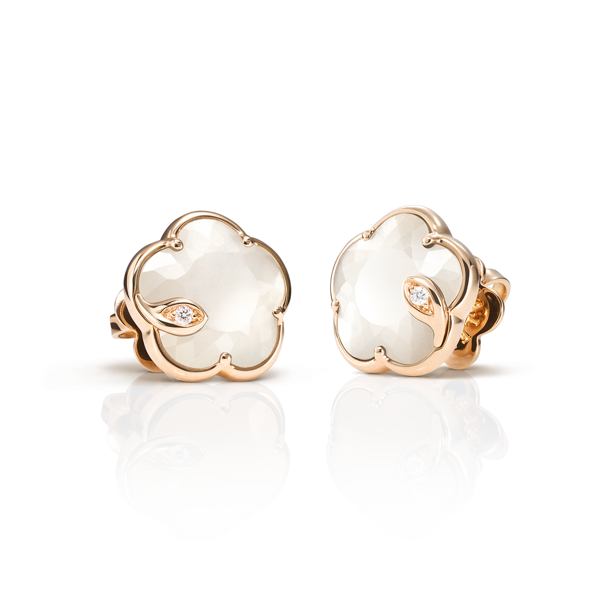 Petit Joli Lunaire Earrings - Rose Gold