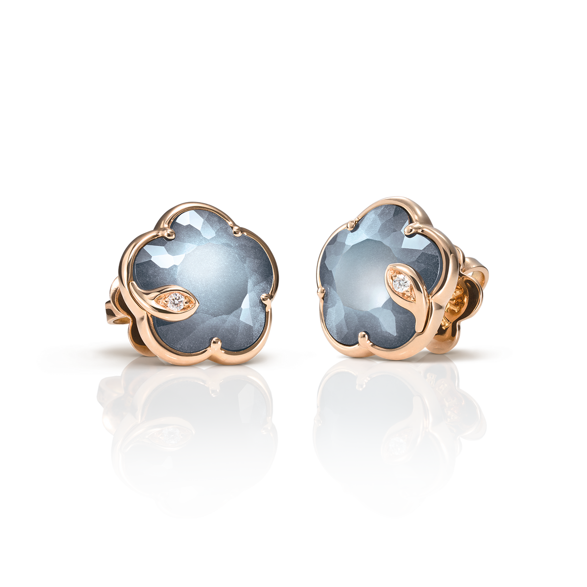 Petit Joli Lunaire Earrings - Rose Gold