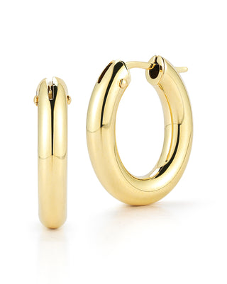 18k Yellow Gold The Perfect Hoop® Medium Rounded Oval Earrings thumbnail