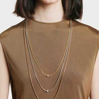 Necklace with diamond pave thumbnail