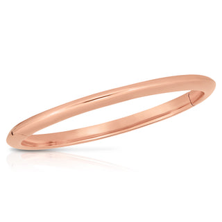 18k Rose Designer Gold Knifed Edge Bangle thumbnail