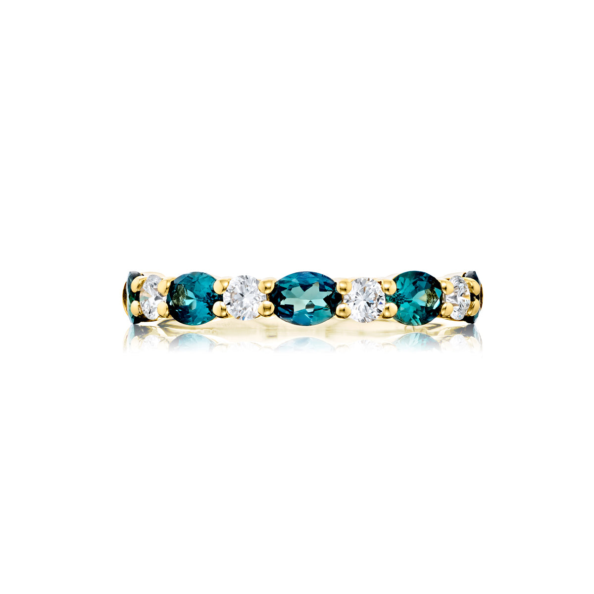 JB Star 18K Yellow Gold Alexandrite and Diamond Ring - 3240/033