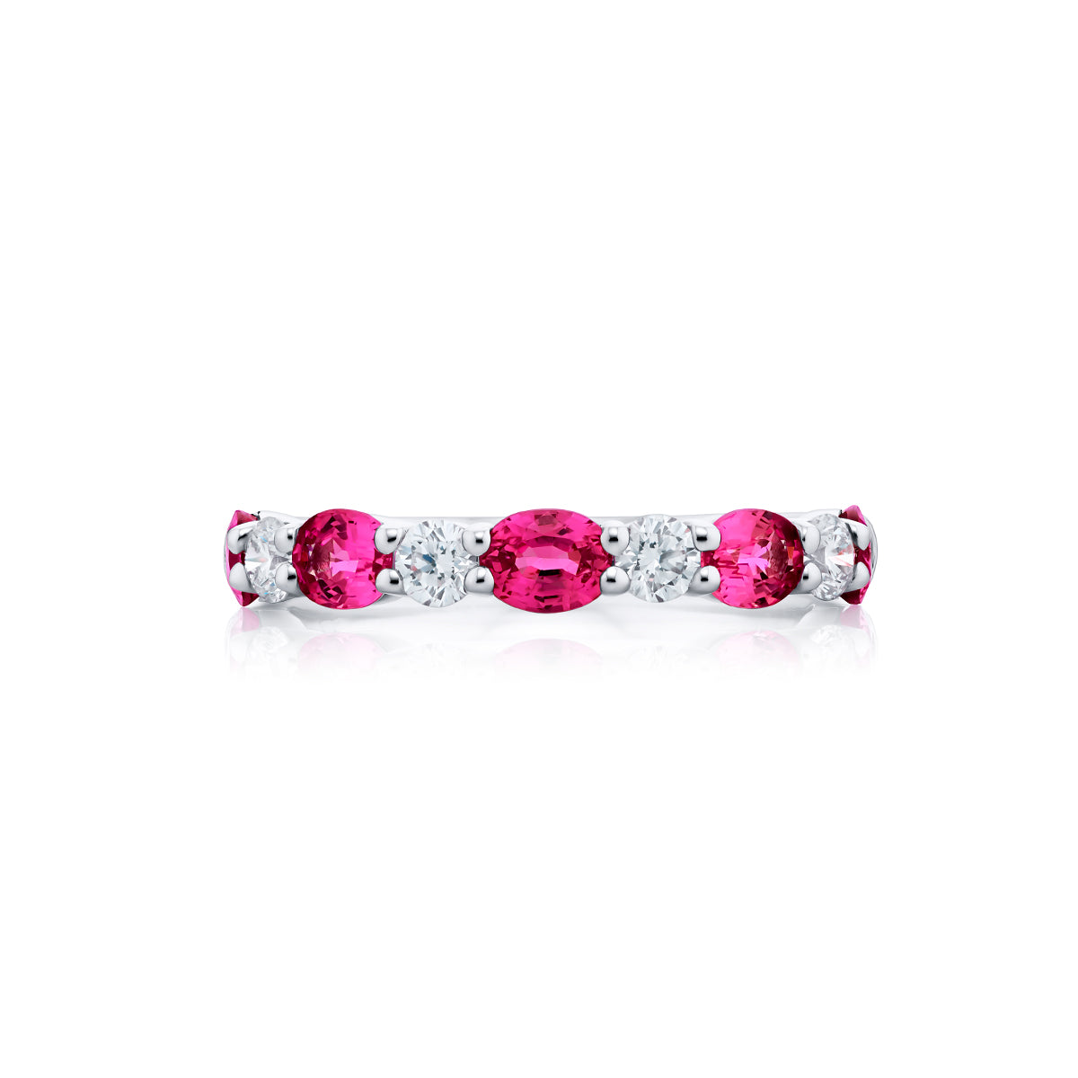 JB Star Platinum Pink Sapphire and Diamond Ring - 3240/082