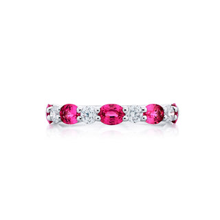 JB Star Platinum Pink Sapphire and Diamond Ring - 3240/082 thumbnail