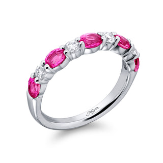 JB Star Platinum Pink Sapphire and Diamond Ring - 3240/082 thumbnail