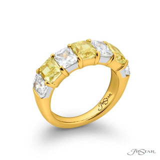 JB Star Fancy Yellow & White Diamond Band - 3426/001 thumbnail